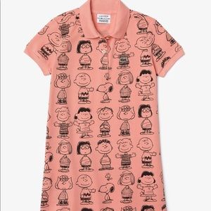 NWOT Toddler Lacoste Peanuts Polo Dress